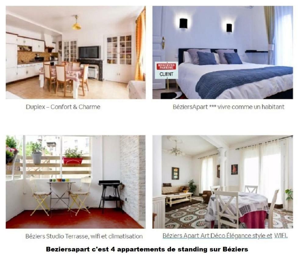 Duplex - Confort & Charme Beziers Ngoại thất bức ảnh